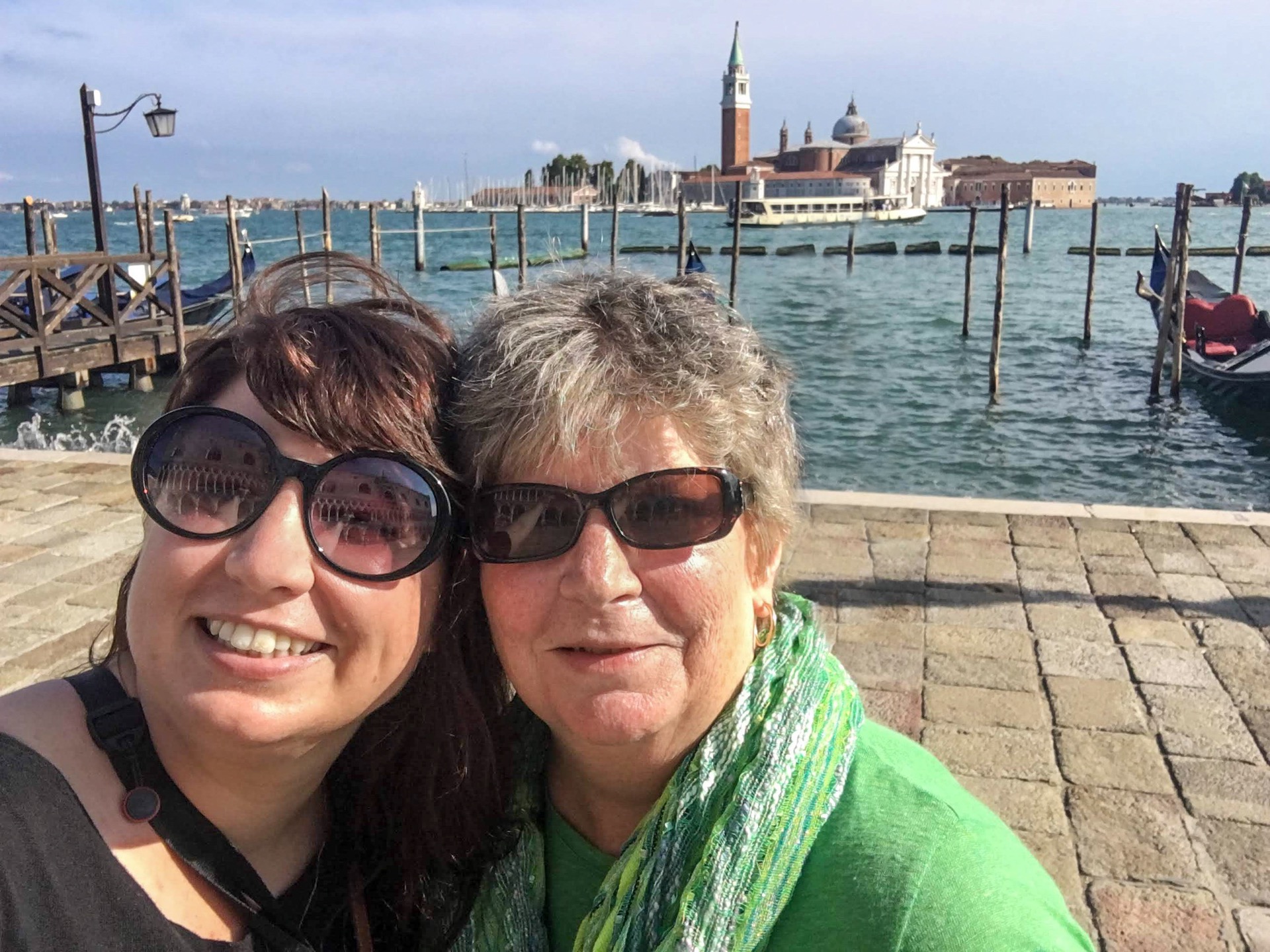 Maggie and Priscilla in San Marco, Venice